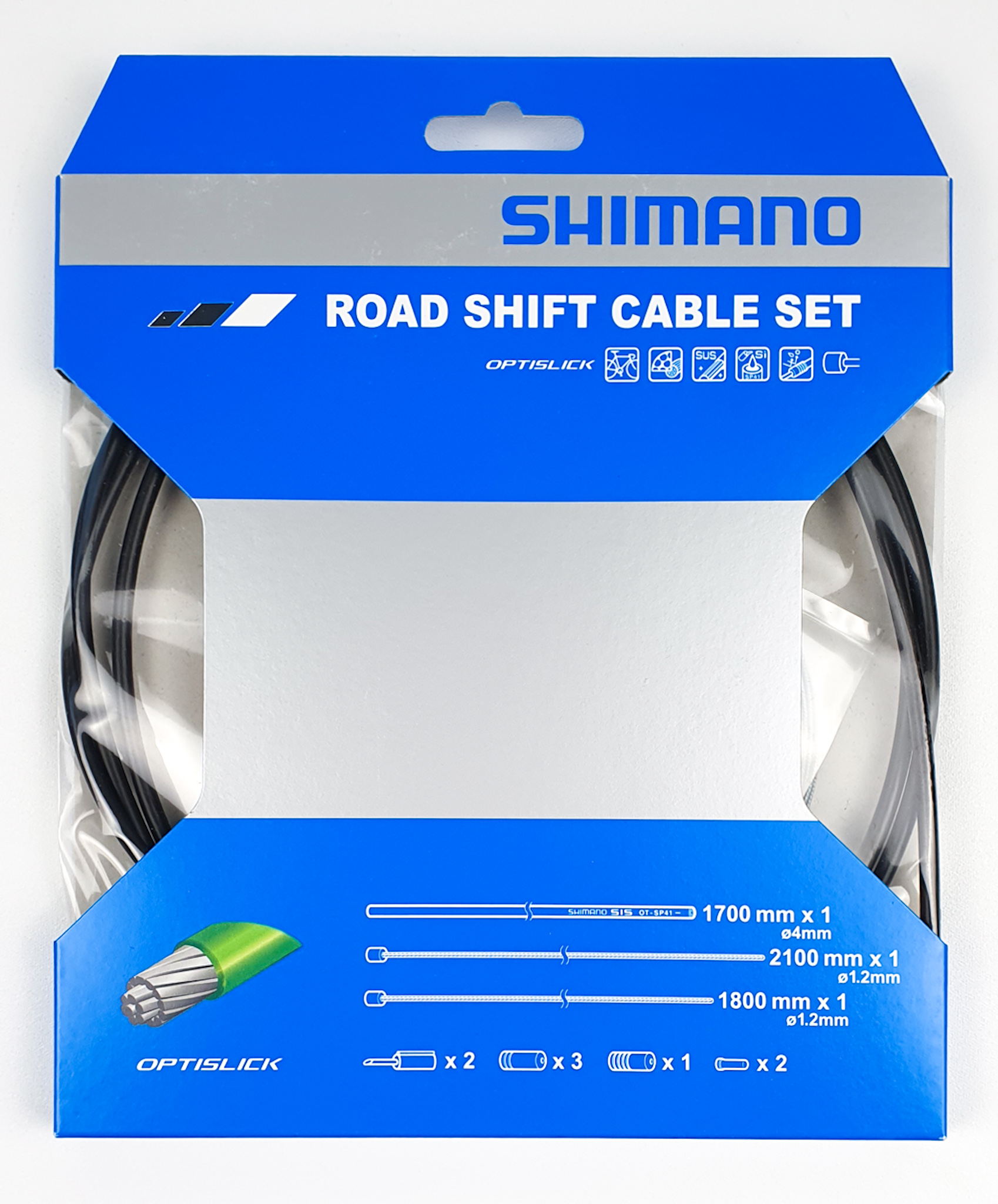 Shimano Schaltzugset Optislick schwarz Rennrad